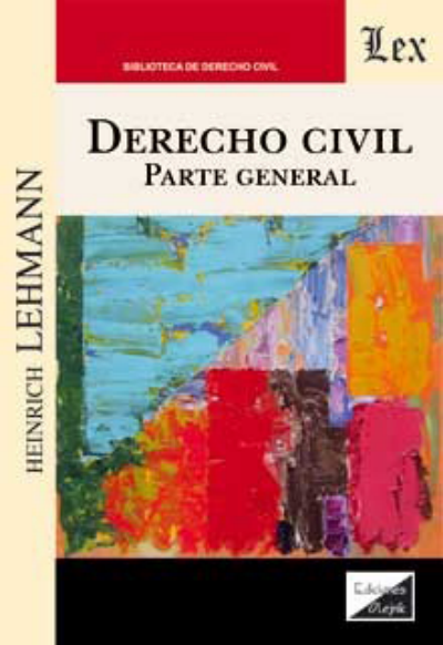 Cover of book: Derecho civil. Parte general
