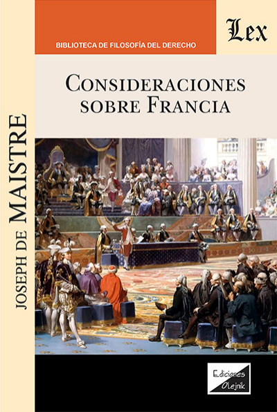 Cover des Buchs: Consideraciones sobre Francia