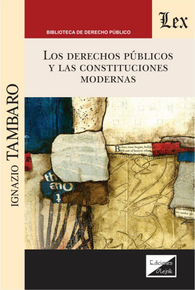 Cover of book: Derechos públicos y las constituciones modernas,