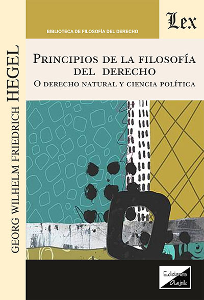Cover des Buchs: Principios de la filosofía del derecho