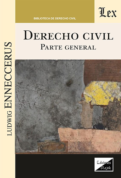 Cover of book: Derecho civil. Parte general