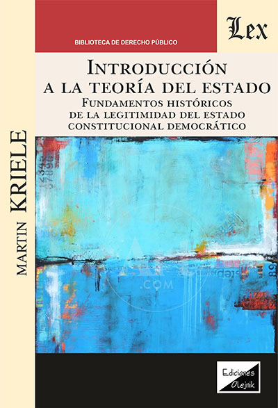 Cover of book: Introducción a a teoría del estado