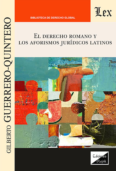 Cover of book: Derecho romano y los aforismos juridicos latinos