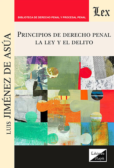 Cover des Buchs: Principios de derecho penal. La ley del delito