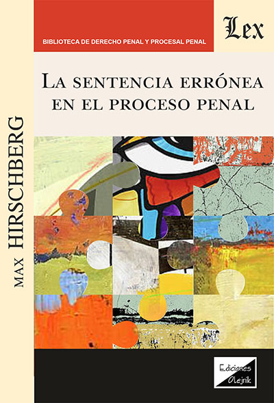 Cover des Buchs: Sentencia errónea en el proceso penal, La