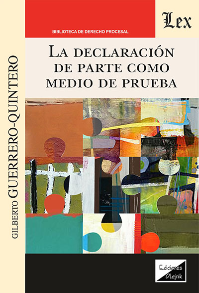 Cover des Buchs: Declaración de parte como medio de prueba