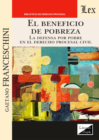 Cover des Buchs: Beneficio de pobreza. La defensa por pobre en el derecho procesal civil