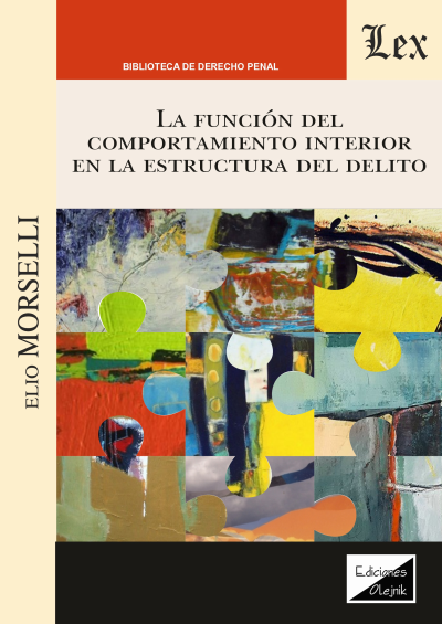 Cover des Buchs: La Funciòn del comportamiento interior en la estructura del delito