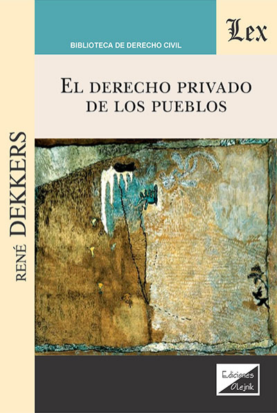 Cover des Buchs: Derecho privado de los pueblos, El