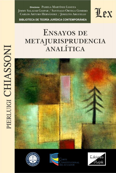 Cover of book: Ensayos de metajurisprudencia analitica