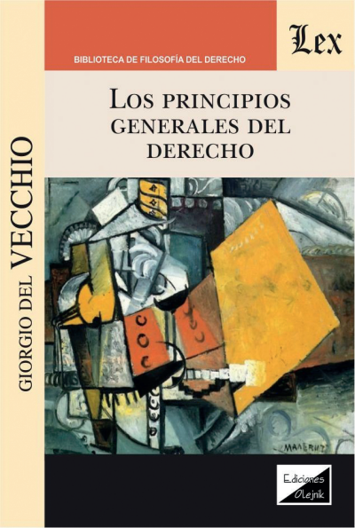 Cover of book: Principios generales del derecho, los