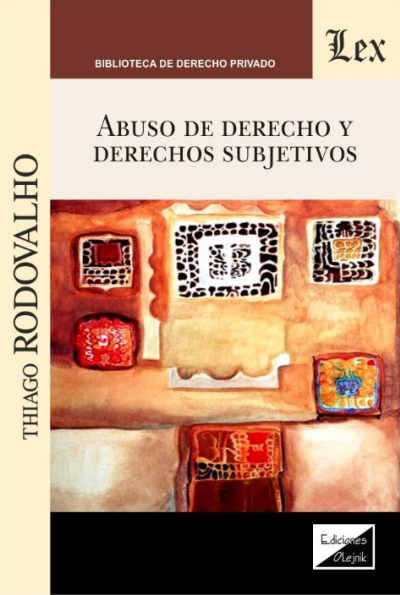 Cover of book: Abuso de derecho y derechos subjetivos
