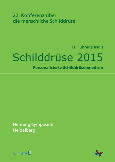 Cover of book: Schilddrüse 2015. Henning-Symposium