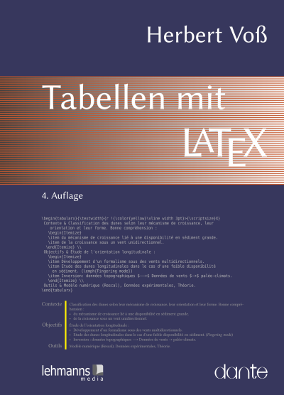 Cover des Buchs: Tabellen mit LaTeX
