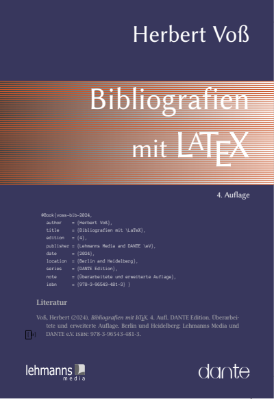 Cover des Buchs: Bibliografien mit LaTeX