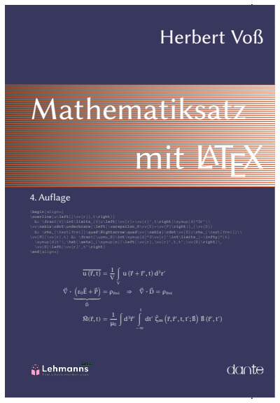 Cover des Buchs: Mathematiksatz mit LaTeX