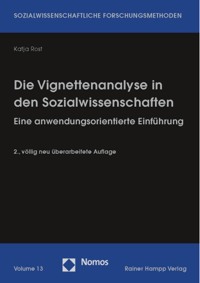 Cover des Buchs: Die Vignettenanalyse in den Sozialwissenschaften